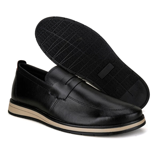 Sapato Social-mocassim Masculino Verniz Preto – Modelo 2537 Bratto Oficial