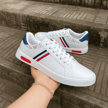 Sapato casual stripes-couro sintético leve confortável