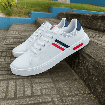 Sapato casual stripes-couro sintético leve confortável
