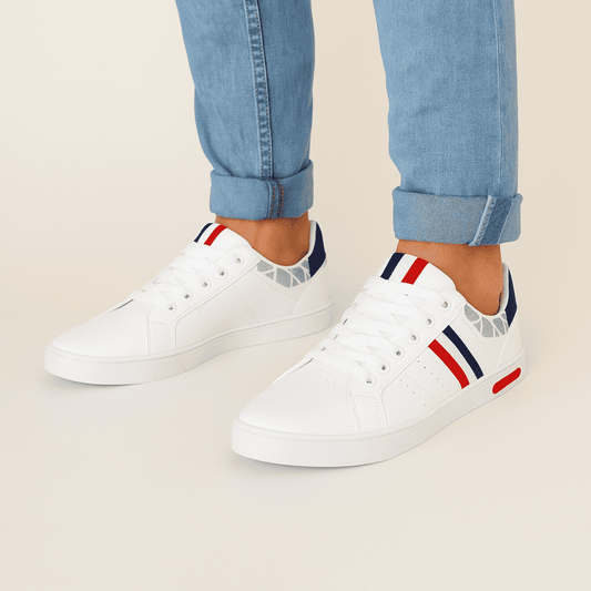 Sapato casual stripes-couro sintético leve confortável